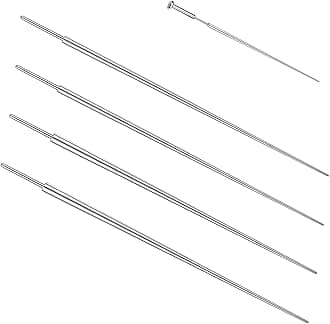 ZS 18/16/14G G23 Titanium Insertion Pin Taper for Nose Ear Navel Lip Threadless Piercings Jewelry Kit, 4Pcs Push in Body Piercing Stretching Kit Assistant Tool