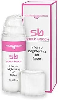 South Beach Intense Brightening for Faces - Instant Results, Naturally Corrects, Conceals, Conditions - Salon Strength Instant Anti-Aging Results Against Dark Spots, Sun Damage - No Harmful Chemicals