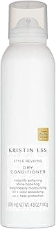 Kristin Ess Hair Style Reviving Dry Conditioner for Moisture + Shine with Heat Protectant - Softens, For Oily Hair, Vegan, Color + Keratin Safe, 4.8 fl oz