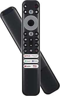 Original OEM Voice Remote Control for TCL RC902V FUR1 Compatible with Android TV 65X925 50P725G 55C728 X925 75H720 40S330 32S330 43S434 50S434 55S434 65S434 Smart QLED 4K HDR
