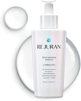 【Official】REJURAN Triple Radiance Ampoule 50ml with c-PDRN DOT Technology, Niacinamide for Firmness, Radiance, Texture, Dullness, Brightness, Skin Serum