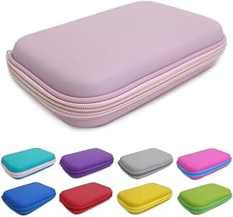 Pale Pink Hard Shell Pencil Case