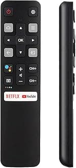 Universal Remote for All TCL Smart TV, TV Remote Control Replacement RC802V for All TCL TV Android 4K TVs - No Setup Required [Without Voice Command]
