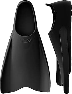 WSTOO Streamlined Swimming Fins,Training Short Flippers,Silicone Swimming Flippers for Kids Adults Men and Women for Swimming Snorkeling and Diving