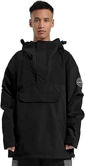 Men Ski Jacket Snowboard Snow Coat Warm Winter Waterproof Mountain Hooded