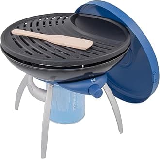 Campingaz Party Grill, Camping Stove and Grill, All-in-One Portable Camping BBQ, with Griddle, Grid and Pan Support, Black