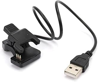 SEVAM TW64, MG68 Smart Watch Charging Cable, Universal USB Charger Clip 3 Pins 6mm for MG64 68 Smart Band Charger (3 Pins 6mm)(Black)