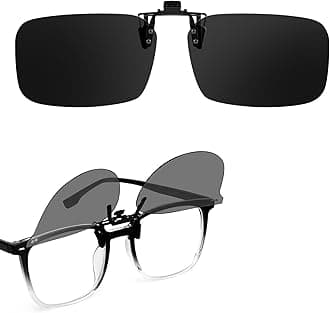 Trysee Polarized Flip Up Clip on Sunglasses Over Prescription Glasses for Men Women Polarized Anti Glare