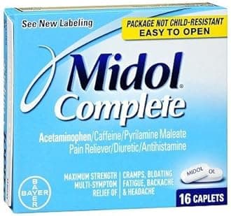 MidolComplete Caplets, 16-Count (Pack of 2), Packaging May Vary