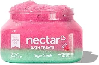 Sugar Scrub, Watermelon Body Scrub, Exfoliating Bump Eraser Scrub, Pre-Shave Leg Scrub, Butt Exfoliator Scrub, Bikini Hair Scrub, Natural and Vegan Body Skin Care for Women, 8 oz (Watermelon)