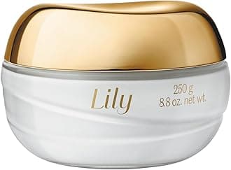Lily Satin Hydrating Body Cream, 24 Hour Fragranced Body Butter for Dry Skin, 8.8 Ounce