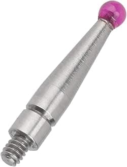 Tungsten Steel/Ruby Head Dovetail Rails Dial Gauge Needle 1.6mm Indicator Probe Test Indicators(M1.6*L36.8*D2.0-Ruby Head)