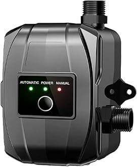 24V Pressure Booster Pump with Installation Accessories,150W Automatic Household Shower Pump Hot Cold Water Pressure Pumps for Toilet Kitchen Sink Water-tap Garden