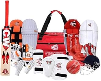 CW Challenger Kashmir Willow Cricket Set Cricket Complete Set Batting & Keeping Gears Sports Cricket Equipment Set for Men Full Size Cricket Set
