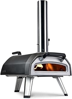 Ooni Karu 2 Multi-Fuel Outdoor Pizza Oven - Wood and Gas Outdoor Pizza Oven with Pizza Stone & Intergrated Thermometer, Pizza Oven Outdoor, Dual Fuel 12 Inch Pizza Maker, Outdoor Cooking Grill