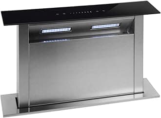 Montpellier DDCH60 60cm Downdraft Extractor Fan Cooker Hood Black