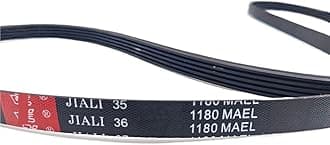 1180MAEL Washer Dryer Drive Belt 5 Ribs 4 Grooves 5PJ1180 1180mm Suitable for many brands of tumble dryers Highly abrasion resistant rubber...