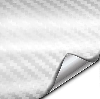 VViViD+ Premium Carbon Fiber Vinyl Wrap Film (White, 3ft x 5ft)