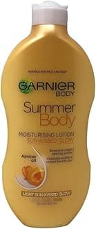 GarnierSummer Body Gradual Tan Moisturiser Light, For A Radiant Sun Kissed Glow, Suitable For Face & Body, 24 Hour Hydration & A Natural Even Tan, Fast Absorption, Vegan Formula, 400ml