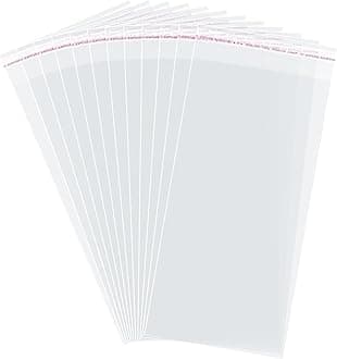 Morepack Self Sealing Cellophane Bags Self Adhesive,5x10 Inches Clear Resealable Cellophane Bags 200Pieces