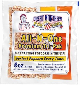 Great Northern Popcorn All-in-One Premium Tri-Pak Popcorn - 12/Case