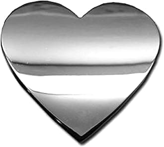 Chrome Letters Digits Numbers Signs Self Adhesive 3D Emblem Decal Badge Sticker for Car Van Home Decor - Heart