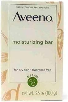 Aveeno Fragrance Free Moisturizing Bar for Dry Skin, With Natural Colloidal Oatmeal, 3.5-Ounce Bars (Pack of 8)