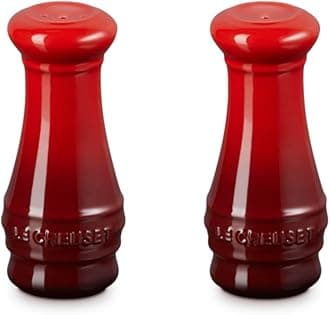 Stoneware Salt & Pepper Shakers Set of 2, 4 oz. each, Cerise