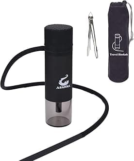 ASANMA Car Hookah, Portable Hookah Set Travel Hookahs Small Mini Hookahs Shisha for Car Outdoor Travel Shisha Sheesha Narguiles Smoking