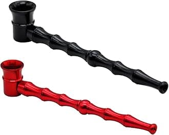 Smoking Pipe Detachable Tobacco Pipe Natural Bamboo Cigar Pipe for Grandfather Husband Boyfriend