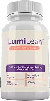 LumiLean Weight Management Capsules with Added Vitamins - Natural Ingredients, Food Supplement - 1 Month Supply