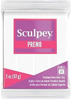 Sculpey Premo Polyclay 57gr White (n°5001), 2oz