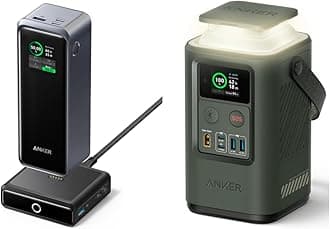 Anker Prime 27,650mAh Power Bank (250W) with 100W Charging Base, 3-Port Portable Charger Power Bank Power Station 60,000mAh,Portable Outdoor Generator 87W with Smart Digital Display