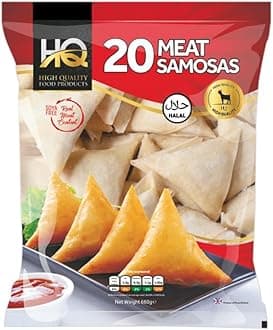 HQ Meat Samosa | 20Pieces | Home Made | Frozen | Frozen Meat Samosa | Easy Cook | Crispy Snacks for All Time | Authentic | Indian Origin | 660G
