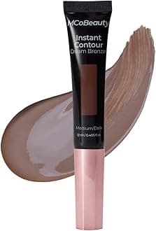 Instant Contour Cream Bronzer - Medium to Dark Shade - Cream Stick with In-Built Cushion Applicator for Cheekbones and Face Contour - Concealers & Neutralizing Makeup