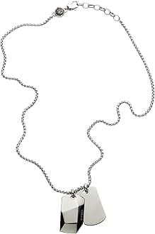 DieselStainless Steel Pendant Necklace for Men