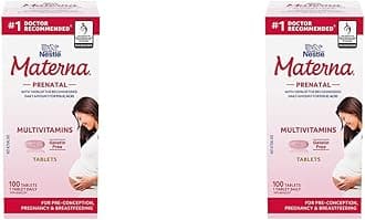 Nestle Prenatal Postpartum Vitamin & Mineral Supplement 100 Tablets (Two Pack)