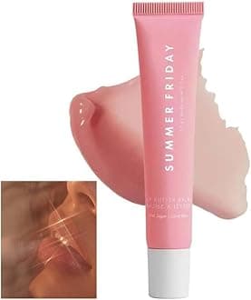 Summer Lip Balm Gloss Lip Oil Tinted Lip Balm Lip Mask Butter Conditioning Instant Brightened Moisture Dry Lips Hydration Sheer Tinted Soothing Pink Lip Care Shine Vanilla (1PC-A)