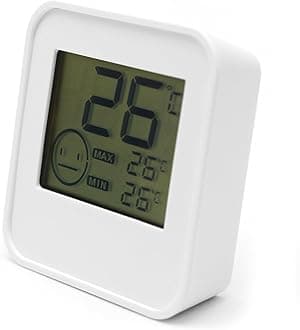 Digital Indoor Thermometer Indoor Hygrometer Room Temperature Monitor Humidity Gauge with Big Screen Stand Wall Hanging Magnet