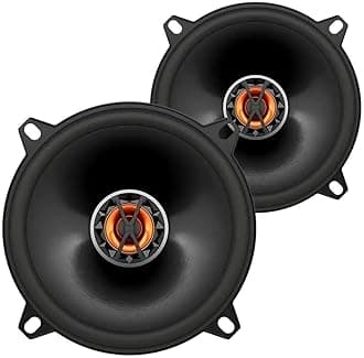 Club 5020 2-Way Car Speakers - 120 Watt, 5.25 Inch, Black, Coaxial, Stereo, 3 Ohm, 91dB Sensitivity, 75Hz-20kHz Frequency Response