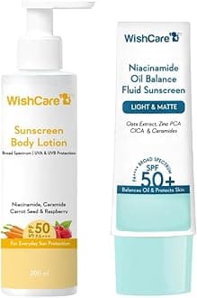 SPF 50 Sunscreen Combo for Face & Body (50gm + 200ml), All Skin Type