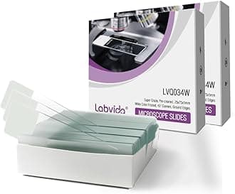 144pcs of Pre-Cleaned White Color Frosted Microscope Slide, Dim.75mmx25mm, Super Grade Glass, Ground Edges, 45° Safety Corners, LVQ034W