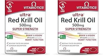 Red Krill Oil 500 mg 30 Capsules (Pack of 2)