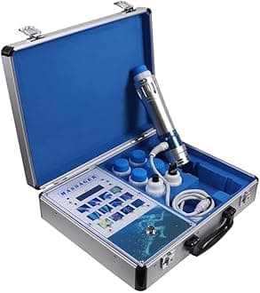 Shockwave Whole_Body Therapy Machine Massager, 7 Transmitters Effective Physical Shock Wave Anti-Cellulite with Box, Multicolour