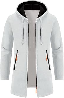 Cardigan Men's Long Sweat Jacket with Zip Knitted Winter Jacket Regular Fit Cardigan Large Sizes Coat Costume Jacket Winter Hood Jacket Lightweight Winter Coat Comfortable Knitted Coat 01