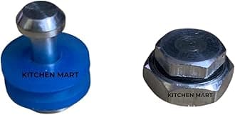 Kitchen Mart Replacement safety valve compatible with Prestige Pressure cooker/Mini Safety plug with visual pressure indicator (Deluxe Aluminum Cookers (Blue))
