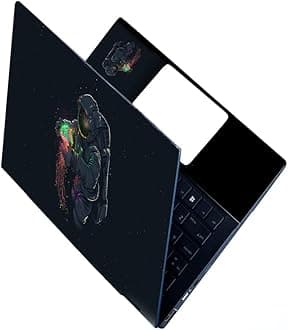 Full Laptop Skin Stickers HD Quality Sticker for Laptops Upto 15.6" Compatible with Apple/Dell/HP/Lenovo/Acer/Asus/Sony (Dustproof|Waterproof|Scratchproof|Reusable) - Astronaut FL EDS