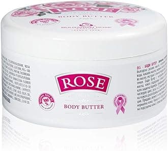 Bulgarian ROSE OIL ORIGINAL BODY BUTTER cream + cocoa butter, moringa oil, 250ml
