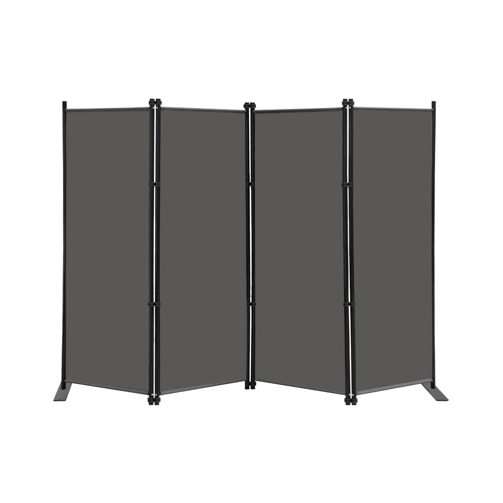 4 Panel Room Divider Screen 6Ft Tall Foldable Privacy Dividers Indoor Wall Partition Room Separator Grey