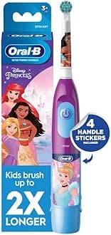 Oral-B Kid's Battery Toothbrush Featuring Disney Princess, for Kids 3+